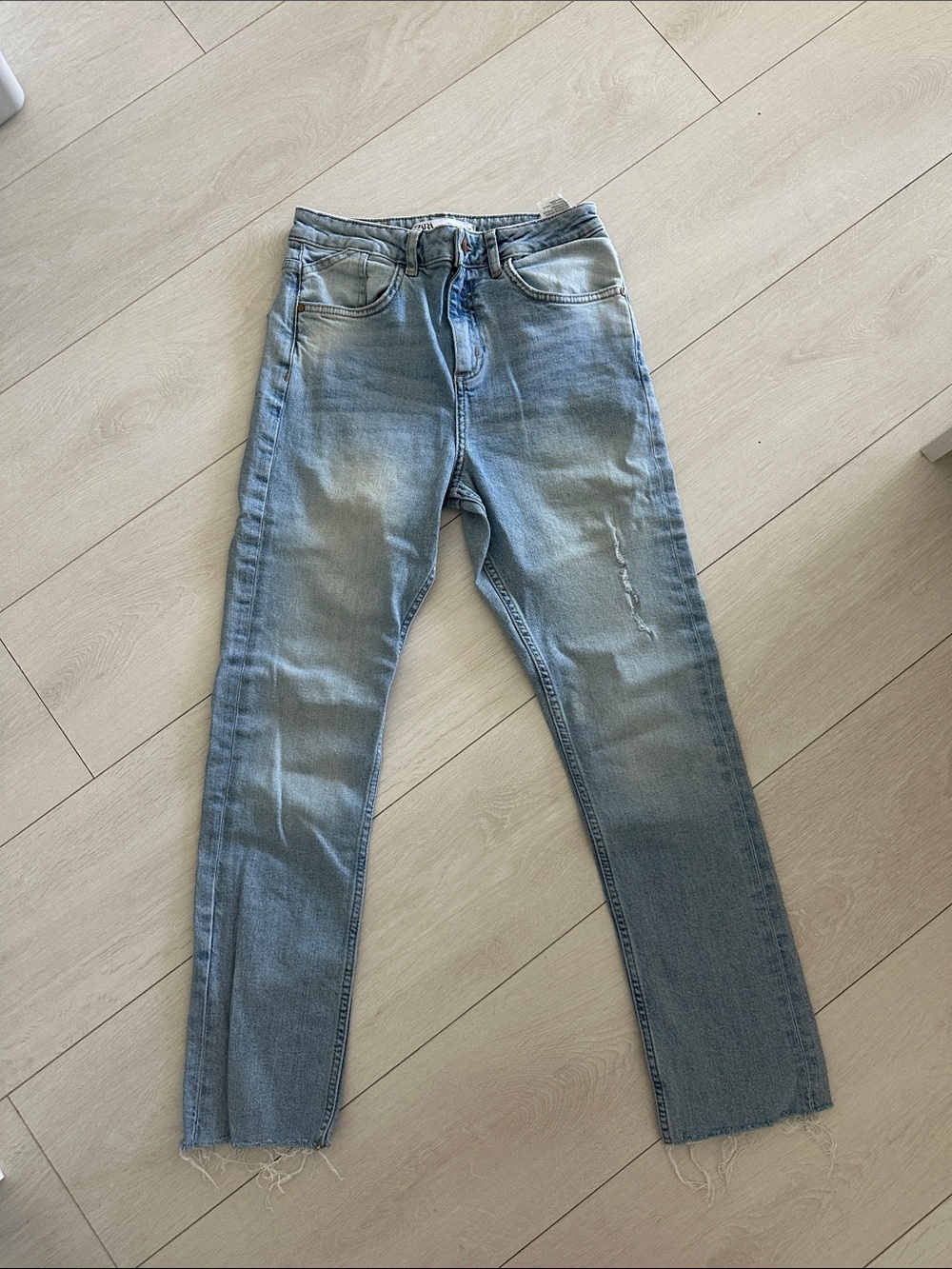 Zara Light Blue Straight Women's Jeans